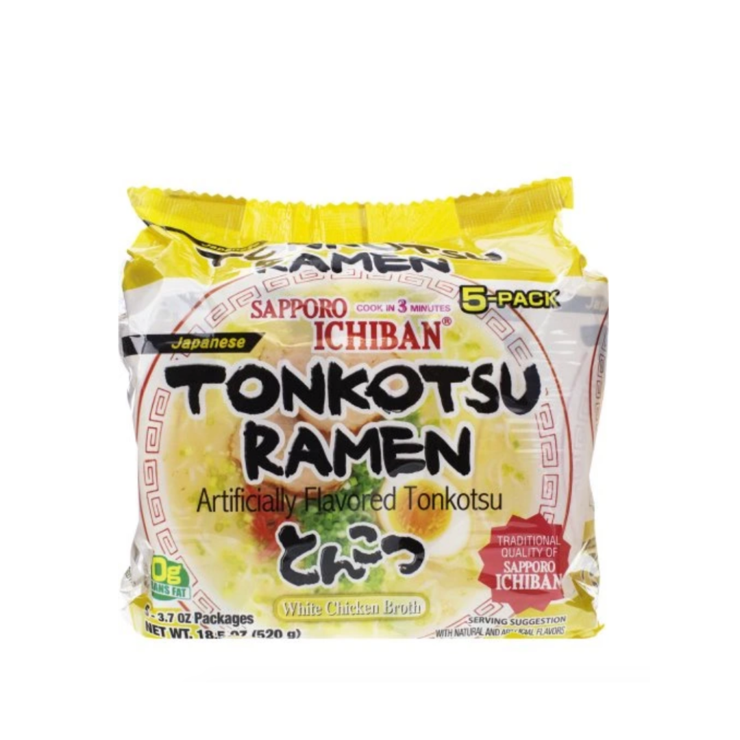 SAPPORO ICHIBAN Ramen Tonkotsu 5P - 520G