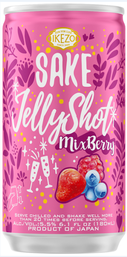 Ikezo Sake Jelly Shot Mix Berry 180ml Ikezo Sake Jelly Shot Mix Berry 180ml