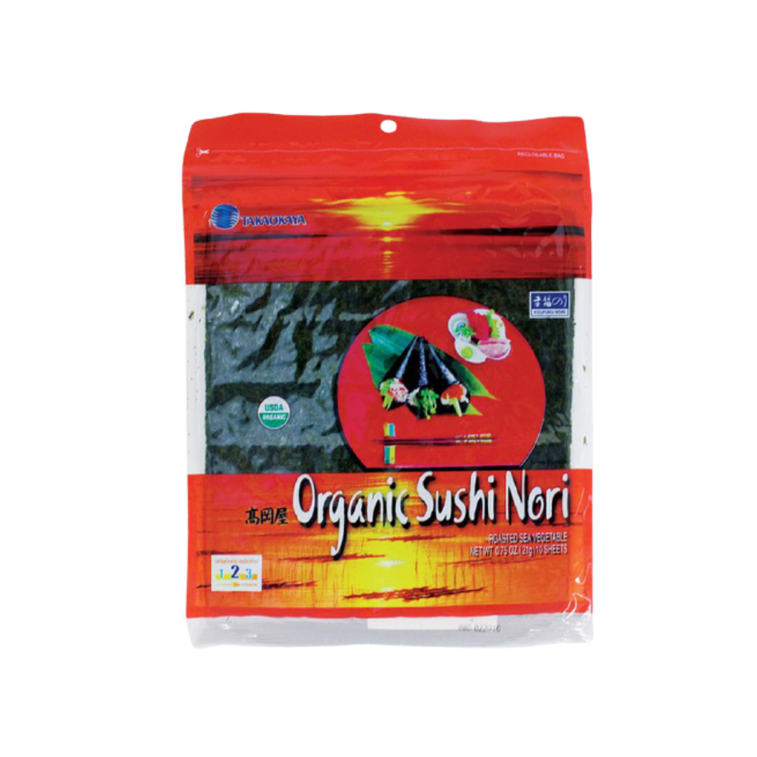 TAKAOKAYA Organic Sushi Nori 10P - 21G TAKAOKAYA Organic Sushi Nori 10P - 21G