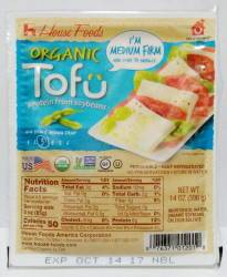 Hse Tofu Medium Firm Organic 14 Oz