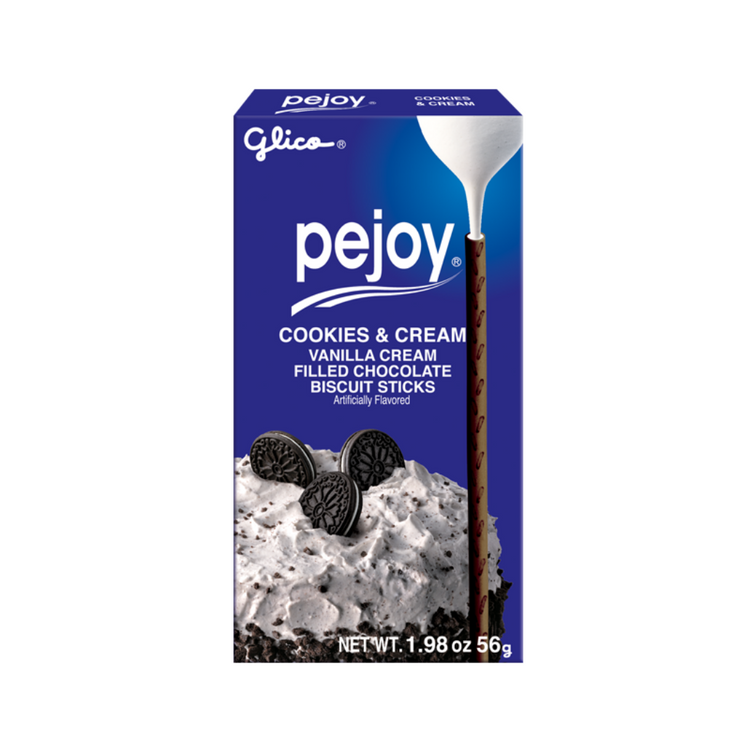 GLICO Pejoy Cookies & Cream Biscuit Sticks - 56g
