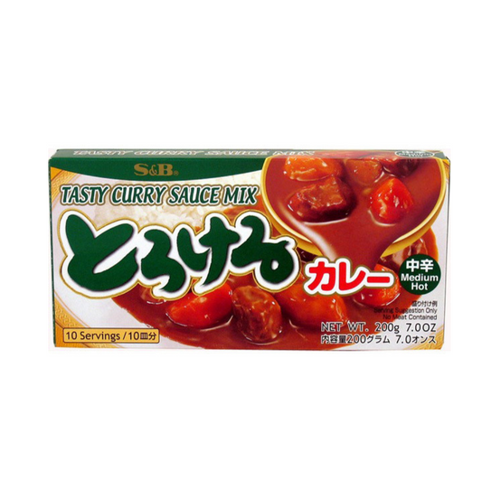 S&B Torokeru Curry Sauce Mix (Medium Hot) - 200g
