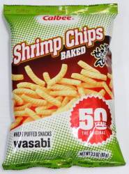 Calbee Shrimp Chips Wasabi 93g