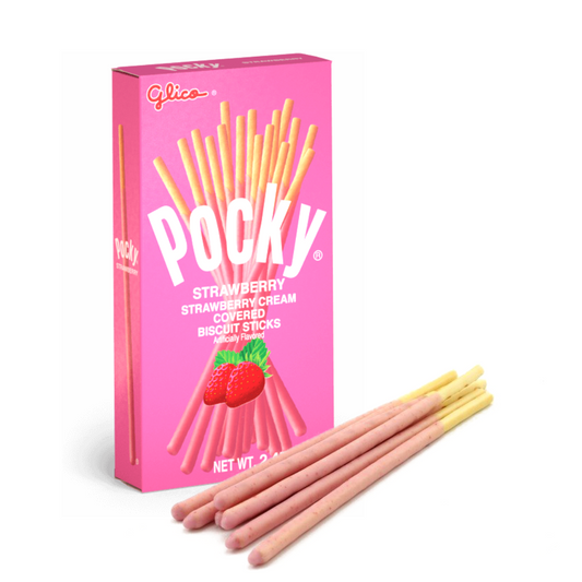 GLICO Pocky Strawberry Biscuit Sticks - 70g