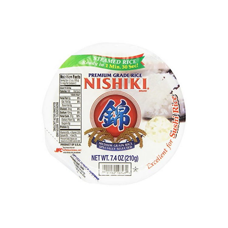 NISHIKI White Rice Steamed 1P (Instant) - 210G