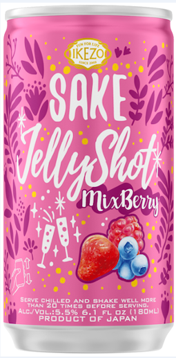 Ikezo Sake Jelly Shot Mix Berry 180ml