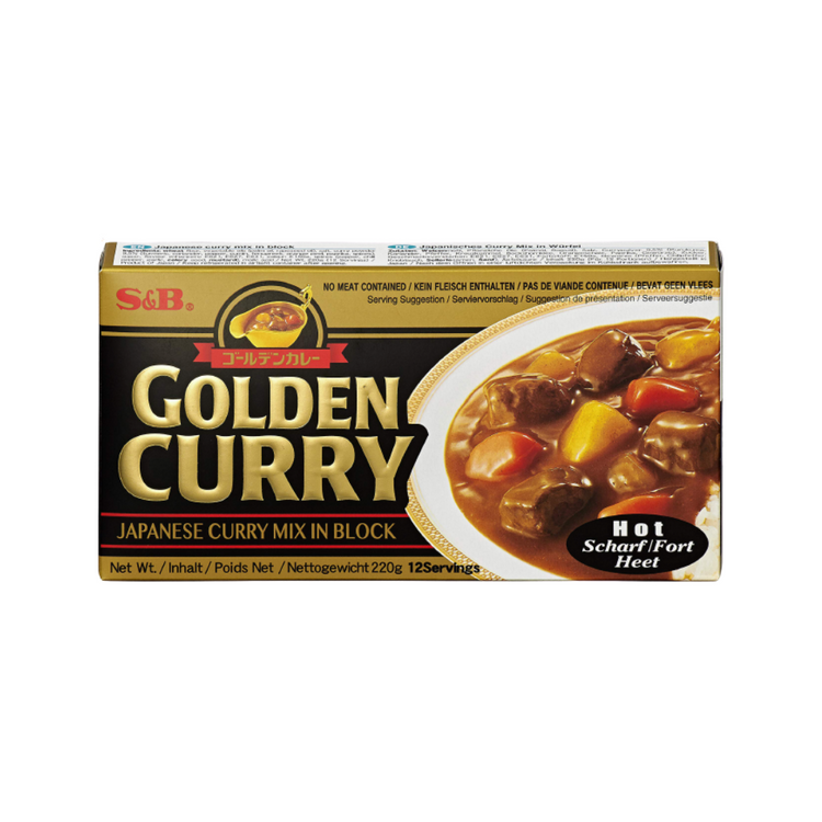 S&B Golden Curry Mix (Hot) - 220G