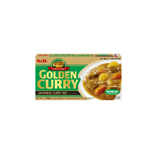 S&B Golden Curry Mix (Med. Hot) - 220G